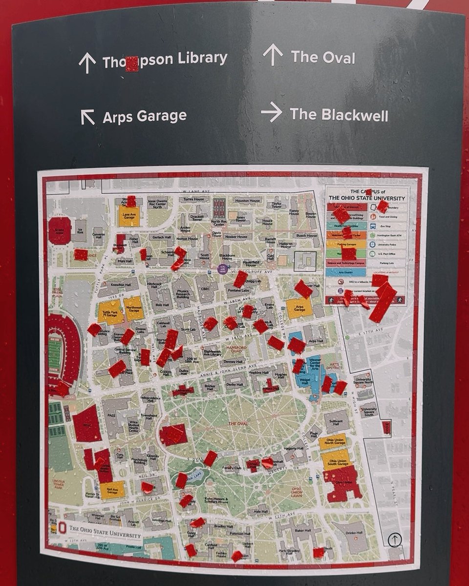 ColumbusSports's tweet image. Scenes fro❌ ca❌pus when it’s al❌ost ga❌eday 😤 #GoBucks