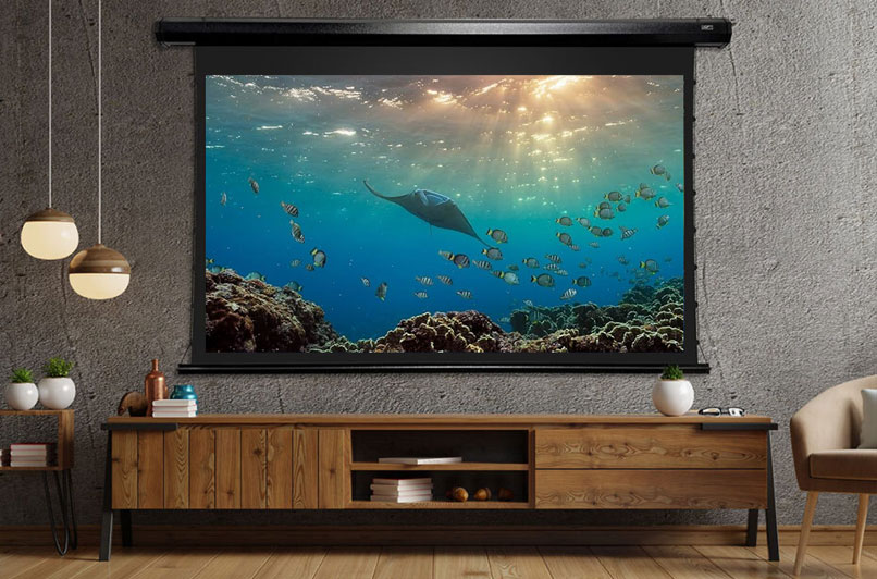ProjectorCentrl's tweet image. Elite Screens CineTension 3 Projector Screen Review - This versatile, well-built motorized screen enables a bright projected video image with ISF-certified accurate color reproduction from an aesthetically pleasing design. projectorcentral.com/elite-screens-…