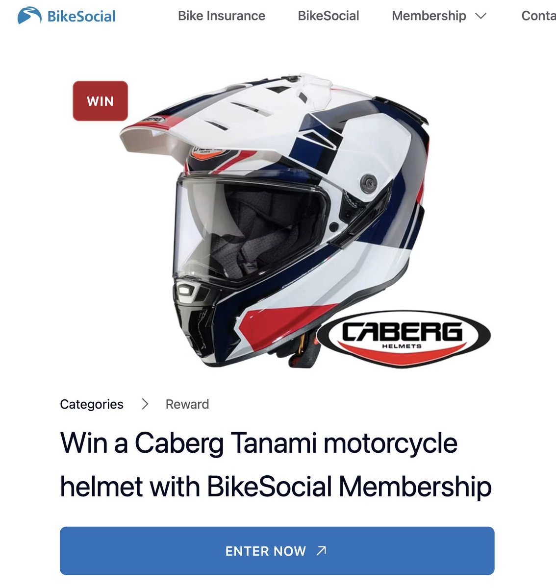 If your a Direct Bennets Customer, have a crack at this competition for a Caberg Tanami motorcycle helmet worth £399

rewards.bennetts.co.uk/rewards/win-ca…