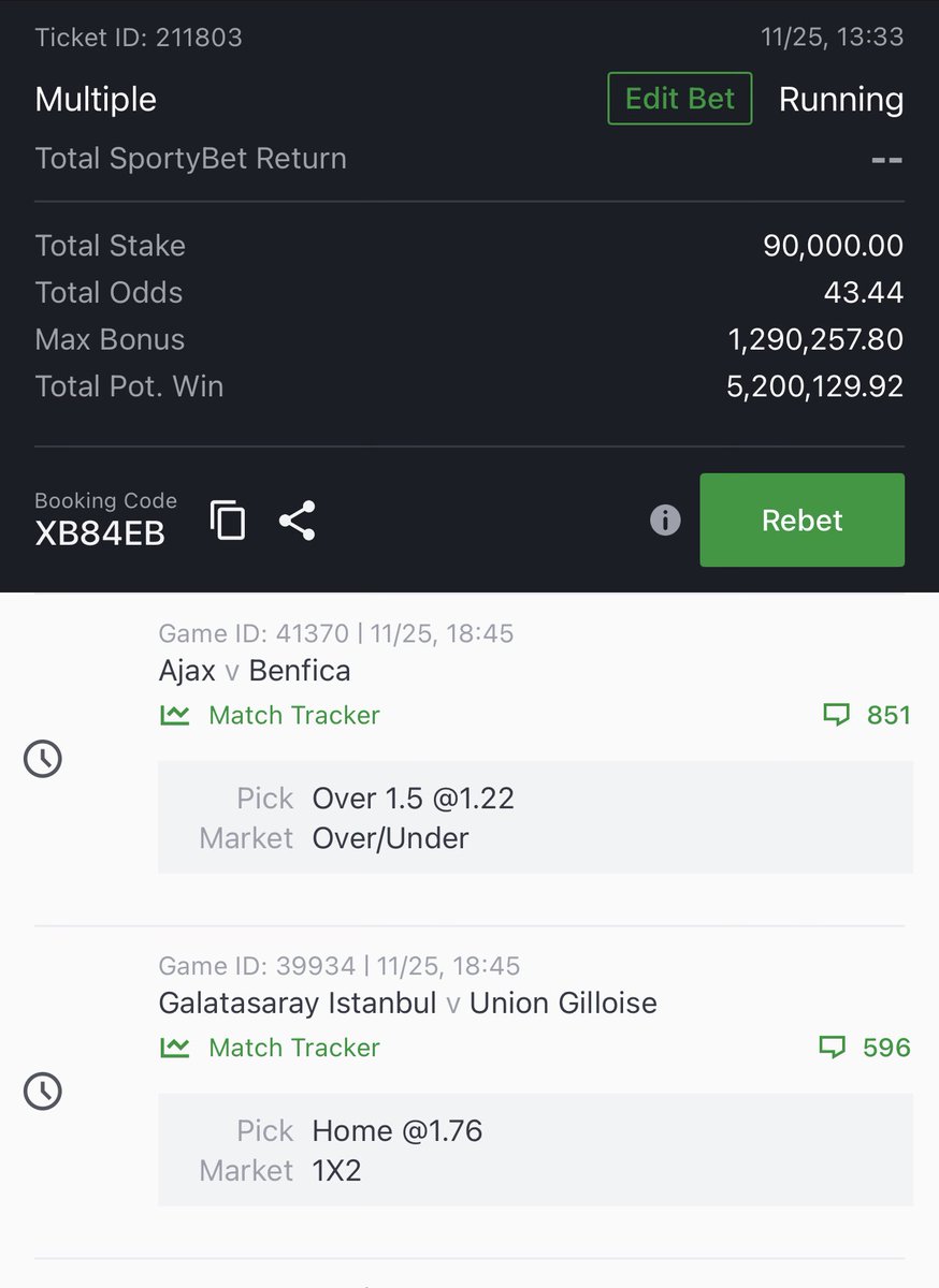betgenuinecom's tweet image. Betgenuine.com 

43 ODDS ——XB84EB