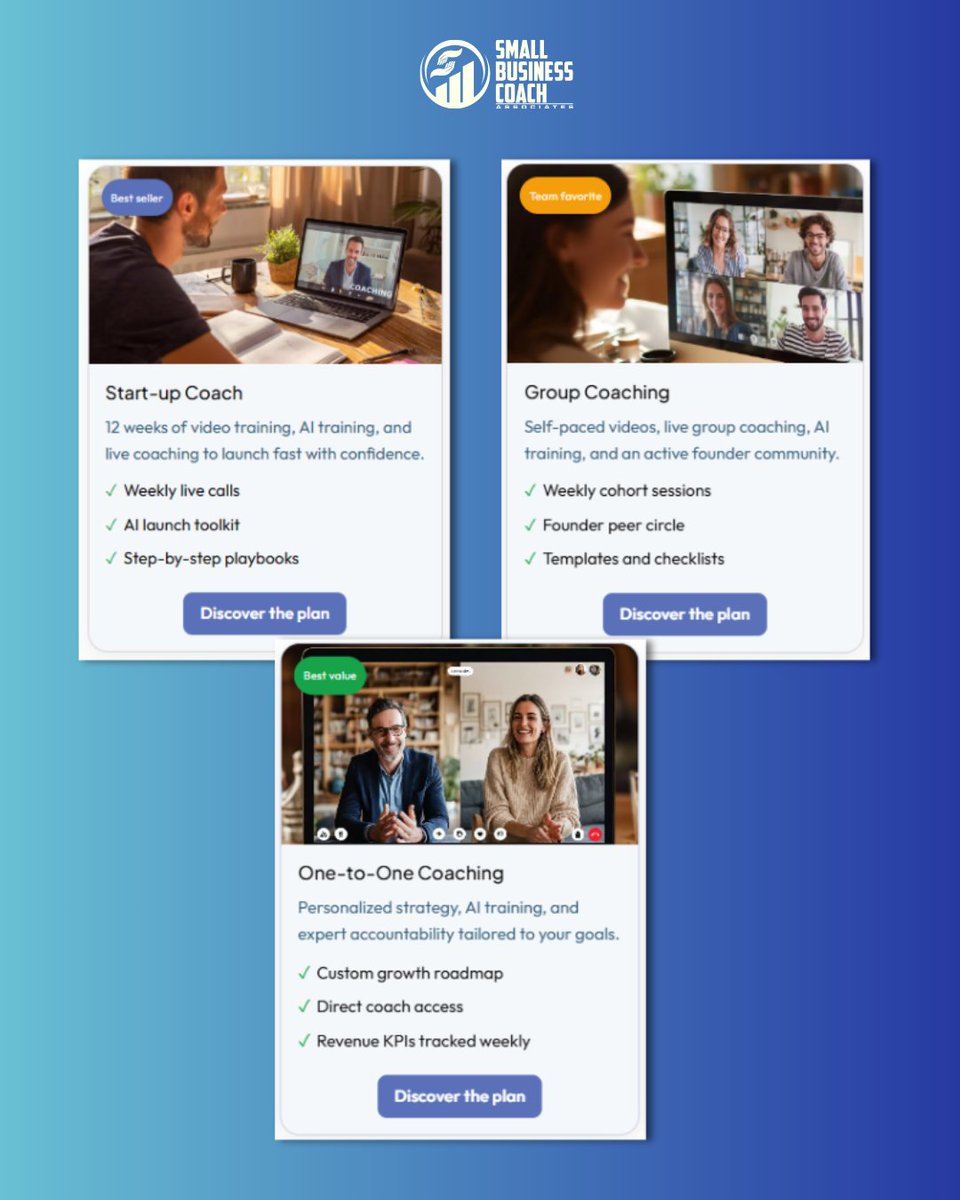 SmalIBizCoaches's tweet image. Some of you are launching a business from scratch.

Some of you are growing but feel overwhelmed.

Some of you are ready to scale but have no clarity.

Wherever you’re starting or growing fast:
You grow faster with the right coach with you, and your business grows at the speed of…