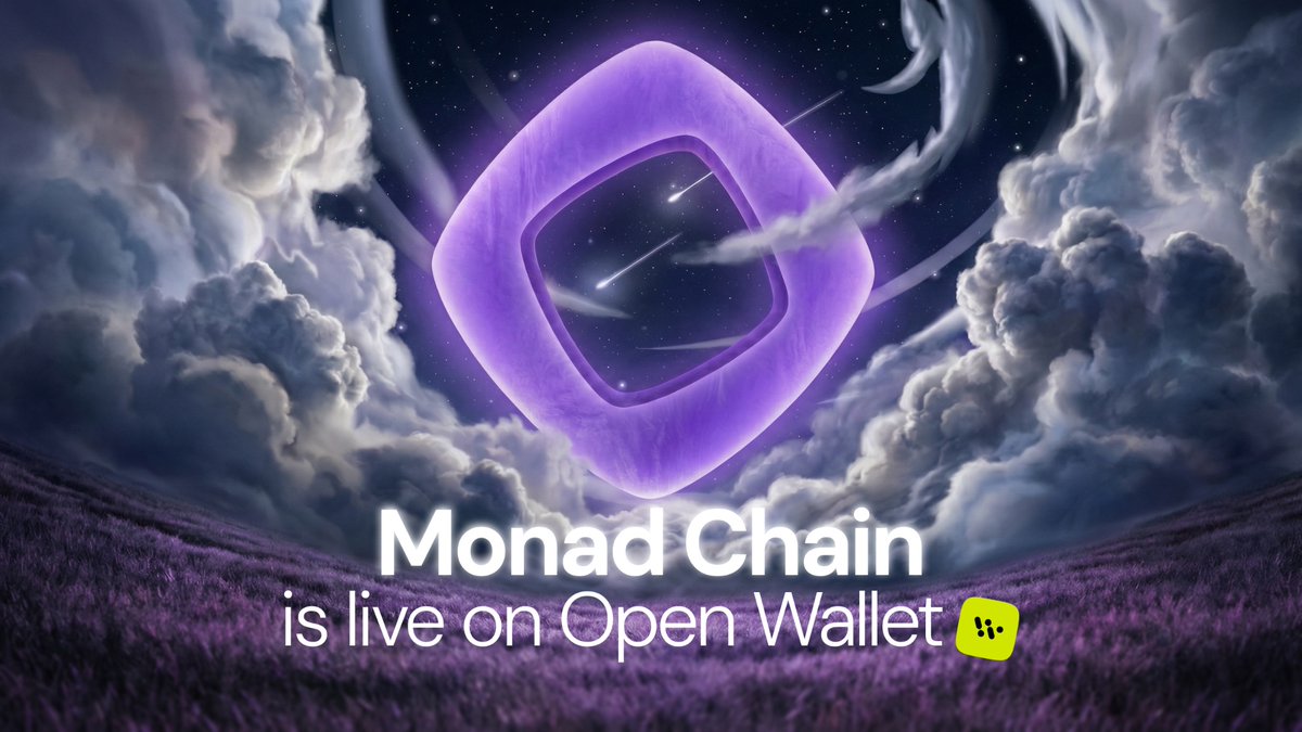 Open Wallet now supports <a href="/monad/">Monad (mainnet arc)</a>, the most anticipated EVM L1 blockchain of 2025 💜

Experience 10,000 TPS, 0.8s finality, and 0.4s block times, including exceptional security, low fees, and a seamless user-friendly interface.

Download Open Wallet 👇📲

onelink.to/szz34w