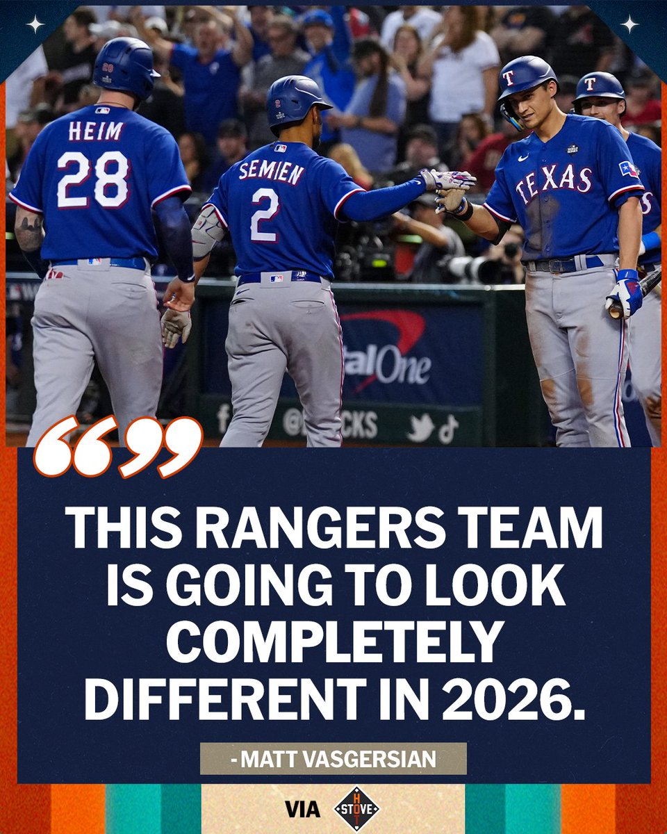 Just two years after their first World Series championship, the Texas Rangers are certain to have a new-look roster heading into next season. 