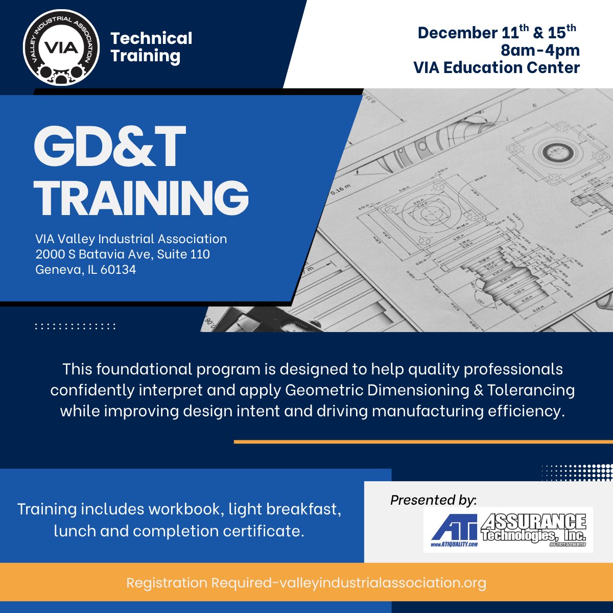 Join this 2-day course led by Assurance Technologies to boost precision, reduce rework, and strengthen cross-team communication.

Learn more here: web.viaassn.org/atlas/events/9…