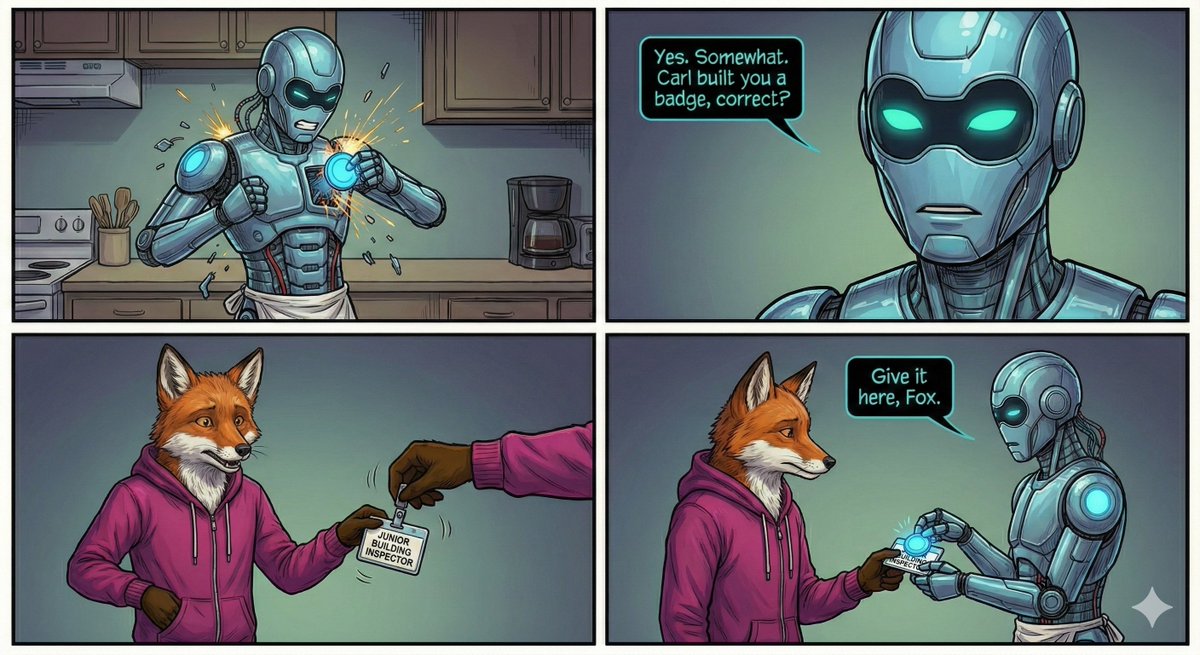 Apartmentverse's tweet image. SAGE is alive! ...Sort of? In any case, he remembers the MacGuffin from the pilot episode, and, what&apos;s that about Lucy...? Oh, and he&apos;s preserved a sense of humor, too!