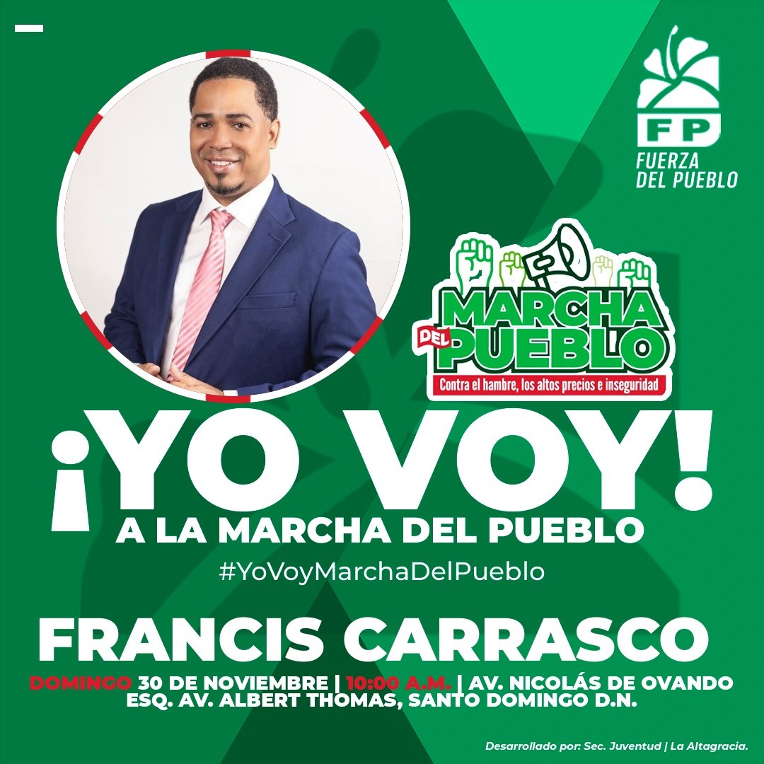 ¡YO VOY! A LA MARCHA DEL PUEBLO