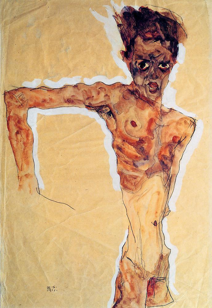 Self Portrait, 1911 #artbots #schiele