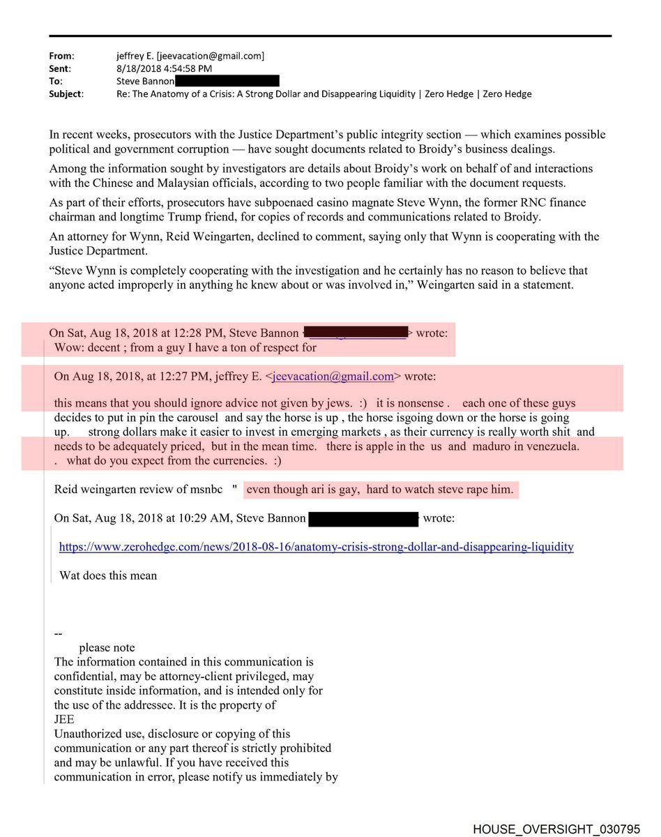 6🧵030882: 2013 email between JE and redacted talking to someone who is politically involved as JE suggests important questions to ask, in particular; 
"Is Obama good for the country? Israel?"  
**proving that JE had dual loyalty in what was seen as most important to him