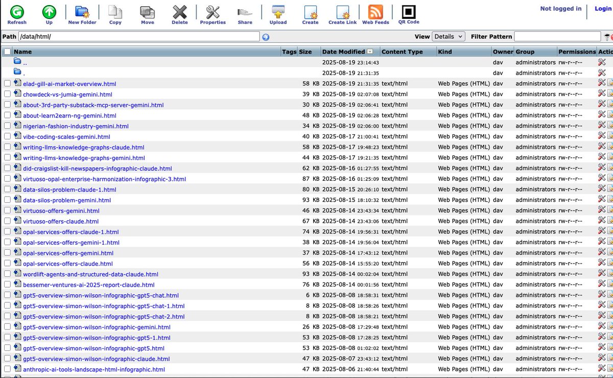 kidehen's tweet image. What is the Virtuoso Filesystem (Briefcase) feature about?

Below is a @GoogleDeepMind Nano Banana–generated response from a Gemini 3 session, explaining what sits behind the live instance shown in the initial screenshot.

1/N 🧵