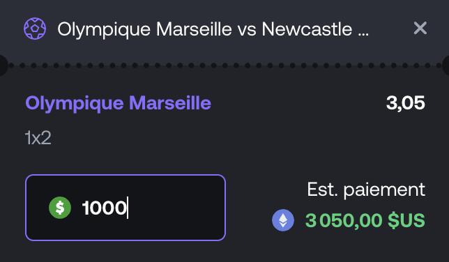 Je pars sur un bet ce soir, FEELING !

Si Marseille gagne : 2×100€ à gagner. 🤑

Si jamais Shuffle est l'un des meilleurs books : Grosse mises possibles  + retraits ILLIMITES !!

Lien : shuffle.com/?r=Kawacaz

Pour participer : Follow + Likes ❣️

Ps : Oubliez pas que les paris