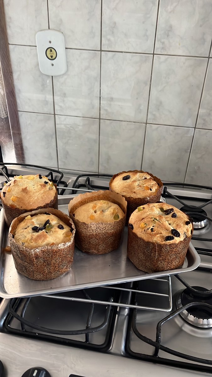 studygabs's tweet image. Aí estão os meus panetonessss