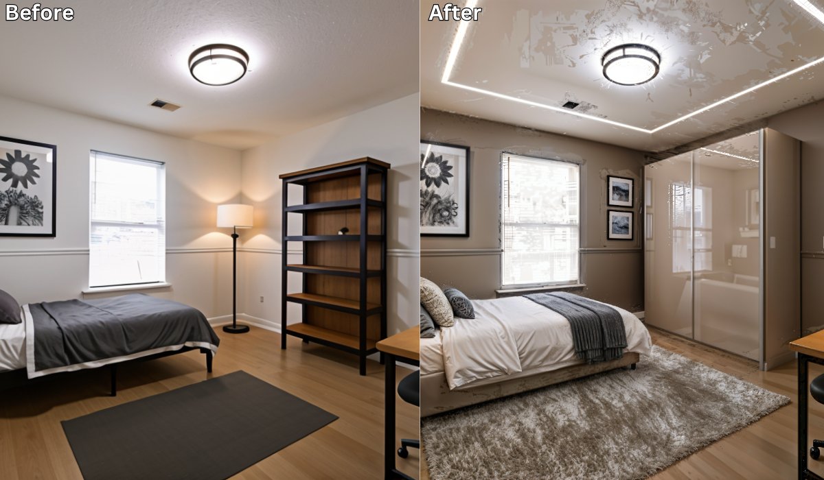 renovate_ai's tweet image. &quot;Thinking of renovating?
Don’t visualize blindly.
Upload your room and let AI design it for you — free preview. #RenovateAI #HomeRenovation