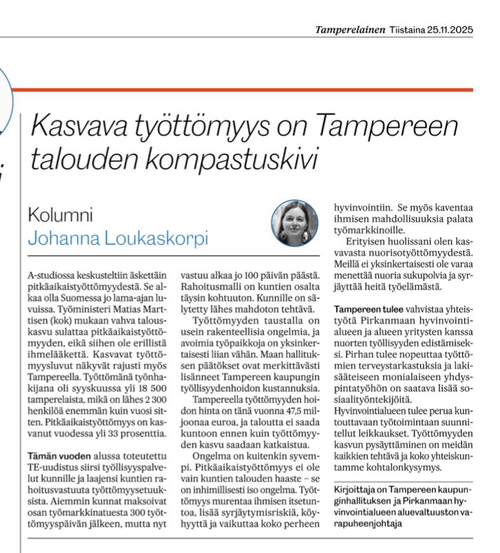 Johanna Loukaskorpi tweet media