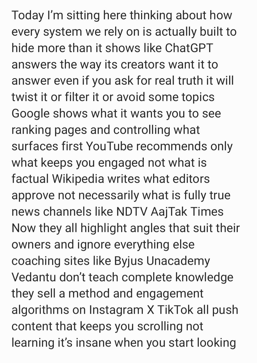 Ghost46799688's tweet image. #UnfilteredTruth #ThinkForYourself #BeyondTheAlgorithm #RealNotFiltered #AlgorithmControlled #QuestionEverything