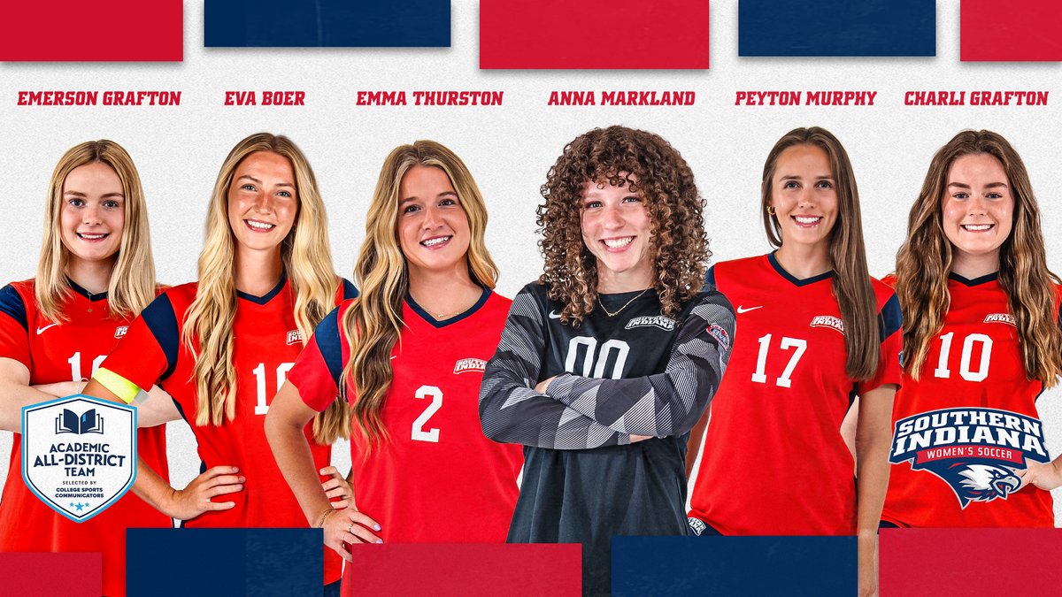 .<a href="/usiwsoc/">usi women's soccer</a> had six student-athletes named <a href="/CollSportsComm/">College Sports Communicators</a> Academic All-District for their performance on the field and in the classroom during the 2025 season.

🔗 bit.ly/4oaPG6h

🦅⚽️ #GoUSIEagles #OVCit