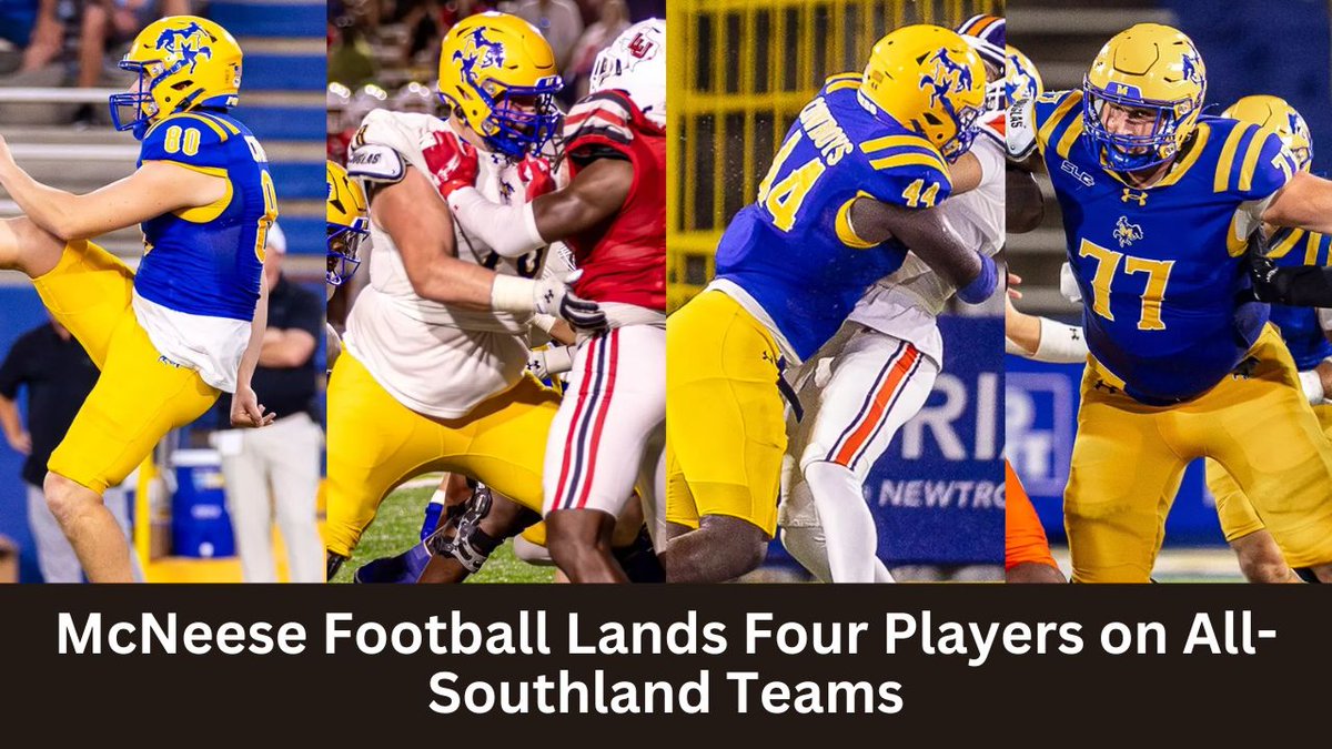 Chaston_Tavares's tweet image. Four #McNeese standouts earned postseason honors.

READ MORE&amp;gt;&amp;gt;&amp;gt; gator995.com/mcneese-footba…
