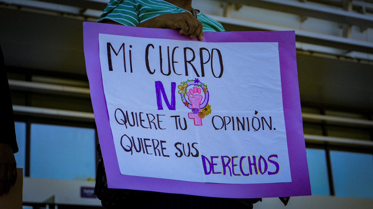 arpassv's tweet image. #25N| El @Bloque_RP y la Resistencia Feminista denunciaron que la violencia contra las mujeres en El Salvador se profundiza bajo un Estado que militariza la seguridad, desmantela políticas públicas y normaliza detenciones arbitrarias, torturas y violencia sexual.

📷 BRP