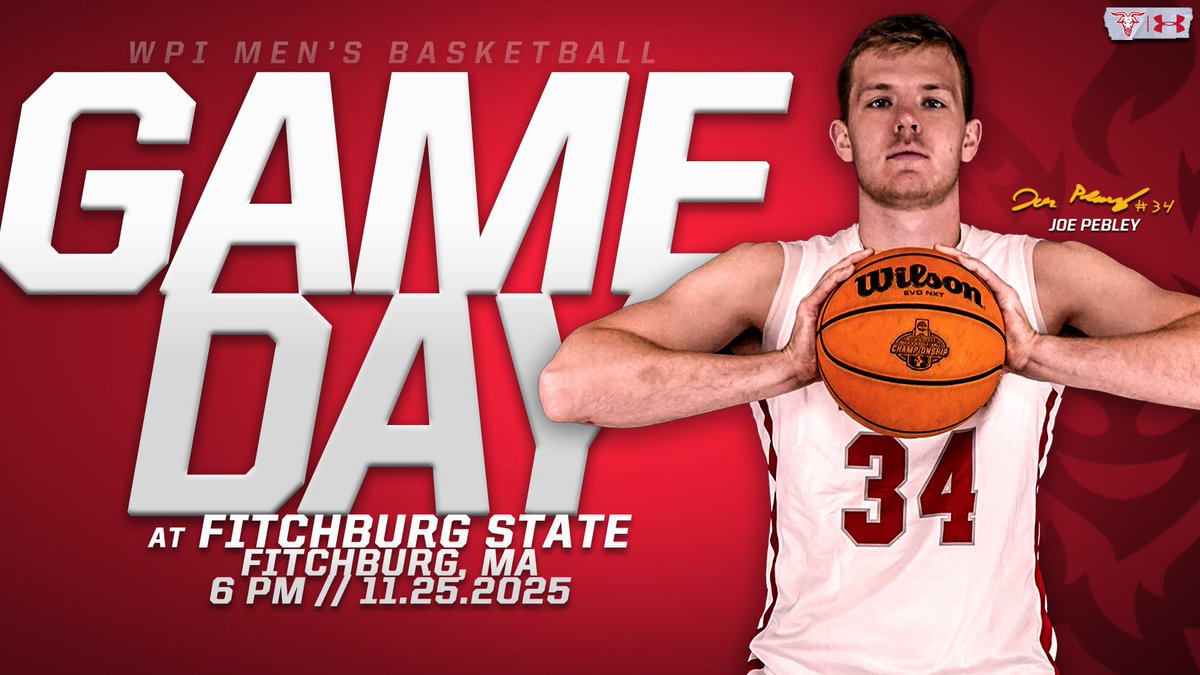 🔴GAMEDAY🔴

<a href="/WPIMBasketball/">WPI Men's Basketball</a> heads to Fitchburg to take on the Falcons in a non-conference tilt tonight at 6pm! 

Tune in ⬇️
🎥-tinyurl.com/mr3uj9ca
📊-tinyurl.com/5fjfwmrz

🏀x🐐
#GoatNation #d3hoops