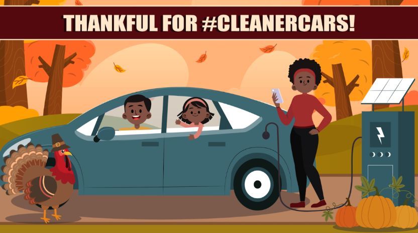 Giving thanks for #CleanerCars and #EVs that help families breathe easier—financially and literally. With improving upfront costs and major lifetime savings, a brighter future is possible. 🦃💰⚡️ #DriveElectric #Thanksgiving