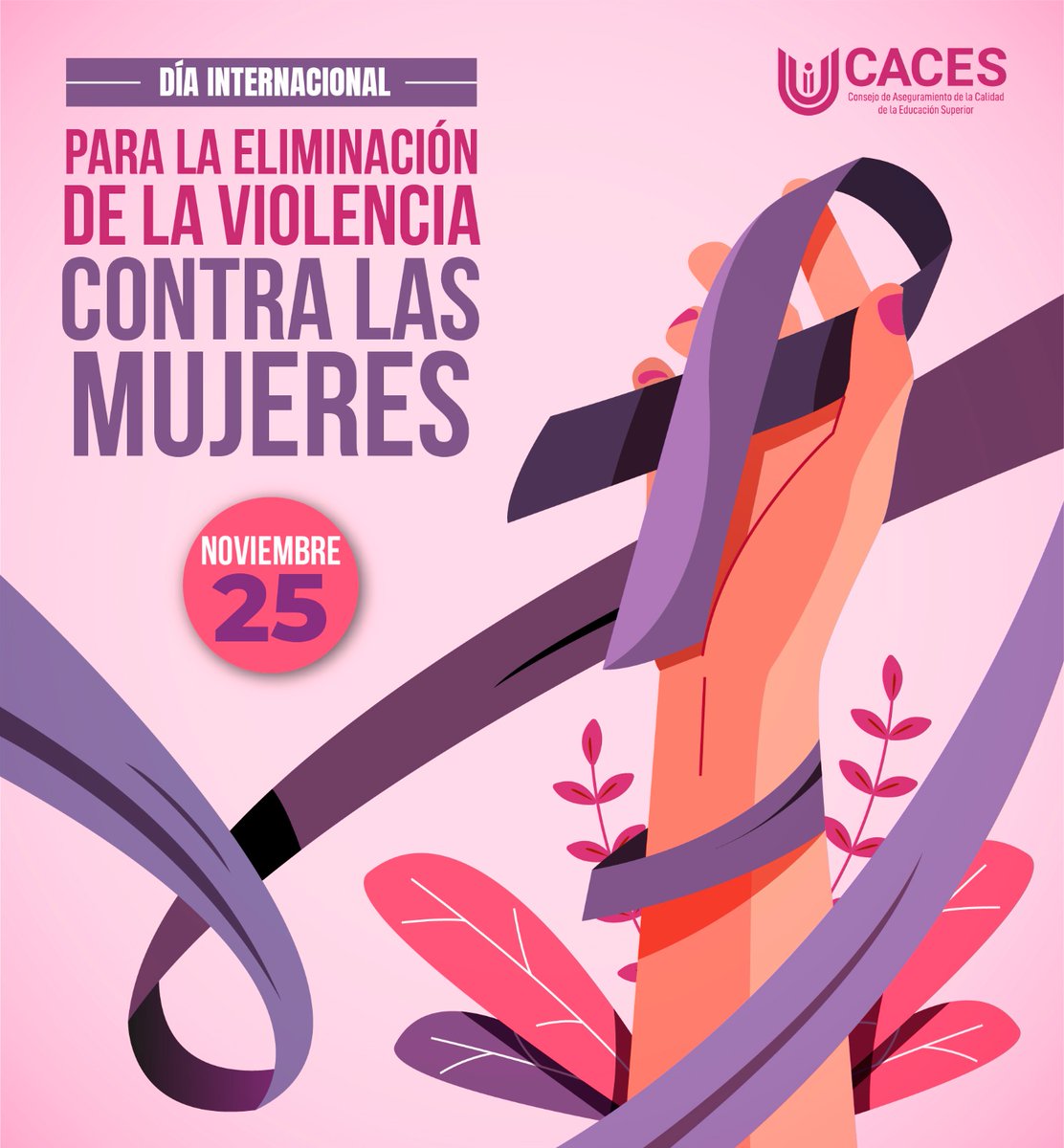 Caces_Ec's tweet image. ♀️Hoy reafirmamos la importancia de rechazar toda forma de violencia contra niñas, adolescentes y mujeres. 
Desde el #CACES, renovamos nuestro compromiso con la igualdad, el respeto y la construcción de entornos seguros y libres de discriminación.