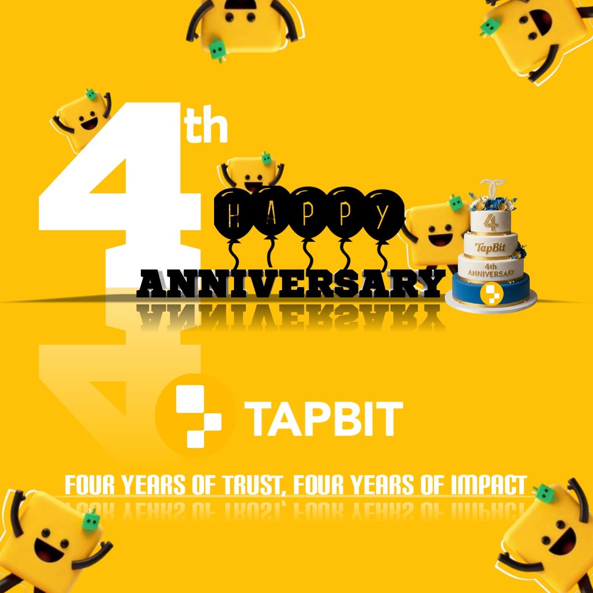 DESYNEX_'s tweet image. Happy 4th Anniversary, @Tapbitglobal! 🎉  
It was great attending the AMA today,
inspiring to hear about your journey and future vision.  
Created this artwork to honor 4 years of growth and the strong community behind it.  
Here&apos;s to many more milestones! 🚀
#Tapbit #AMA #Crypto