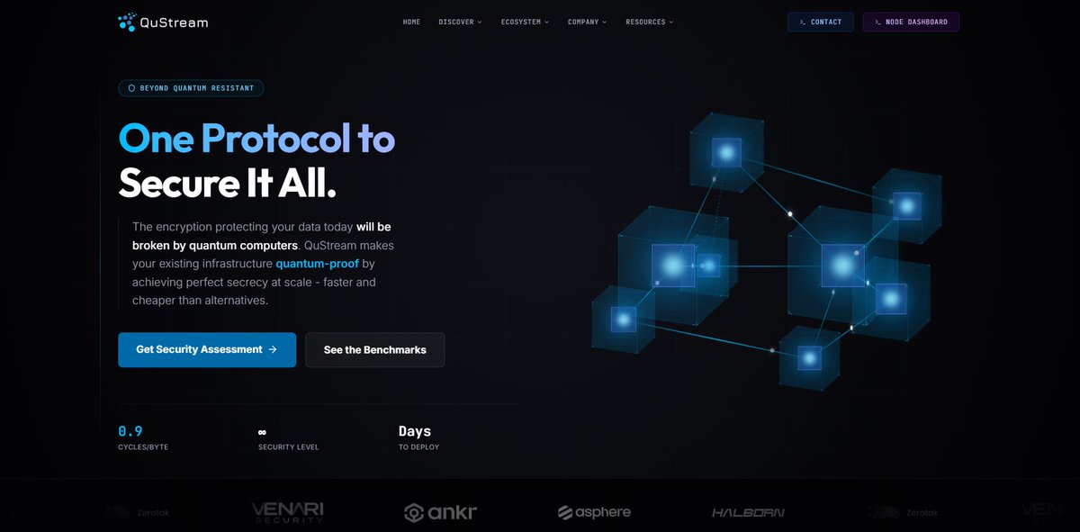 qu_stream's tweet image. As we actively onboard clients to the QuStream Network, our digital presence needs to lead the conversation.

We’ve launched a complete website refresh. It’s cleaner, faster, and designed to convert enterprise interest into adoption.

See the upgrade: qustream.com