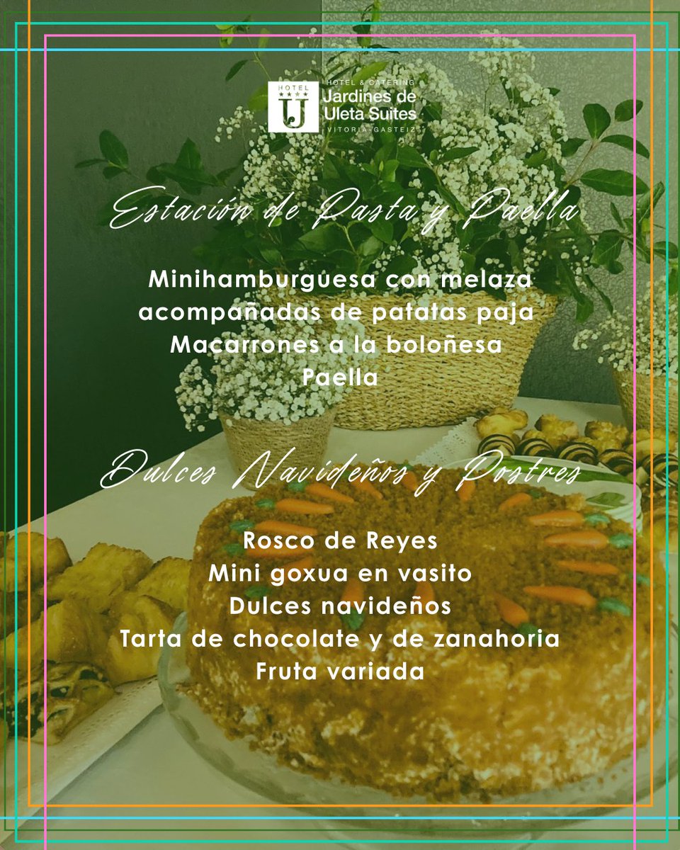 ¡ATENCIÓN! 📣Ya puedes ver el menú completo de nuestro Brunch de Reyes. 🤩 Desde la Huevos al gusto y Estación de Pasta y Paella hasta el Rosco de Reyes... ¡Ideal para todos los gustos!
Visita nuestra web ➡️jardinesdeuleta.com/gastronomia/me…