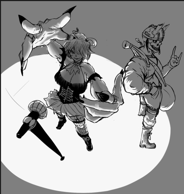 modrawsstuff's tweet image. 2 morons doodles