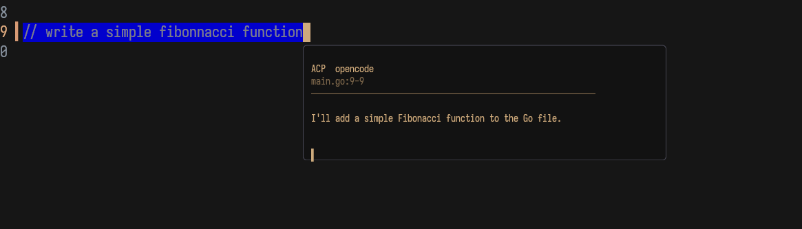 fucking hell this is getting good

I'm very thankful that <a href="/opencode/">OpenCode</a> has a builtin ACP module btw