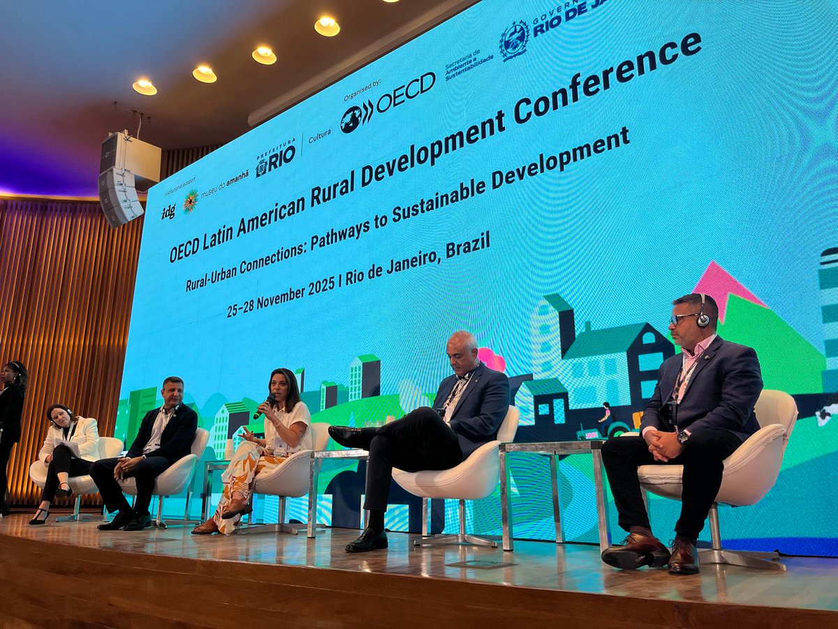 📢We're underway at the <a href="/OECD/">OECD ➡️ Better Policies for Better Lives</a> Latin American Rural Development Conference #FromTheGroundUp. 

Join the livestream and explore the agenda to learn more about how Latin America’s rural regions are key to inclusive &amp; #green development.

🔗oecd-events.org/2025-oecd-rura…