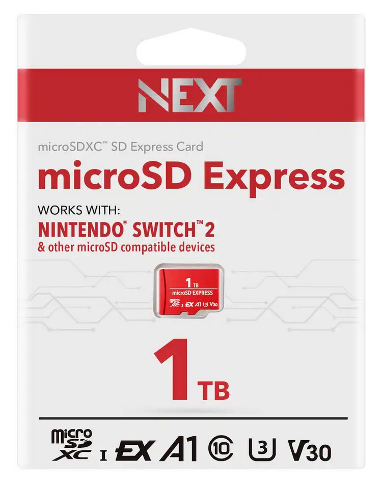 1TB microSD Express storage expansion card for Switch 2 is only