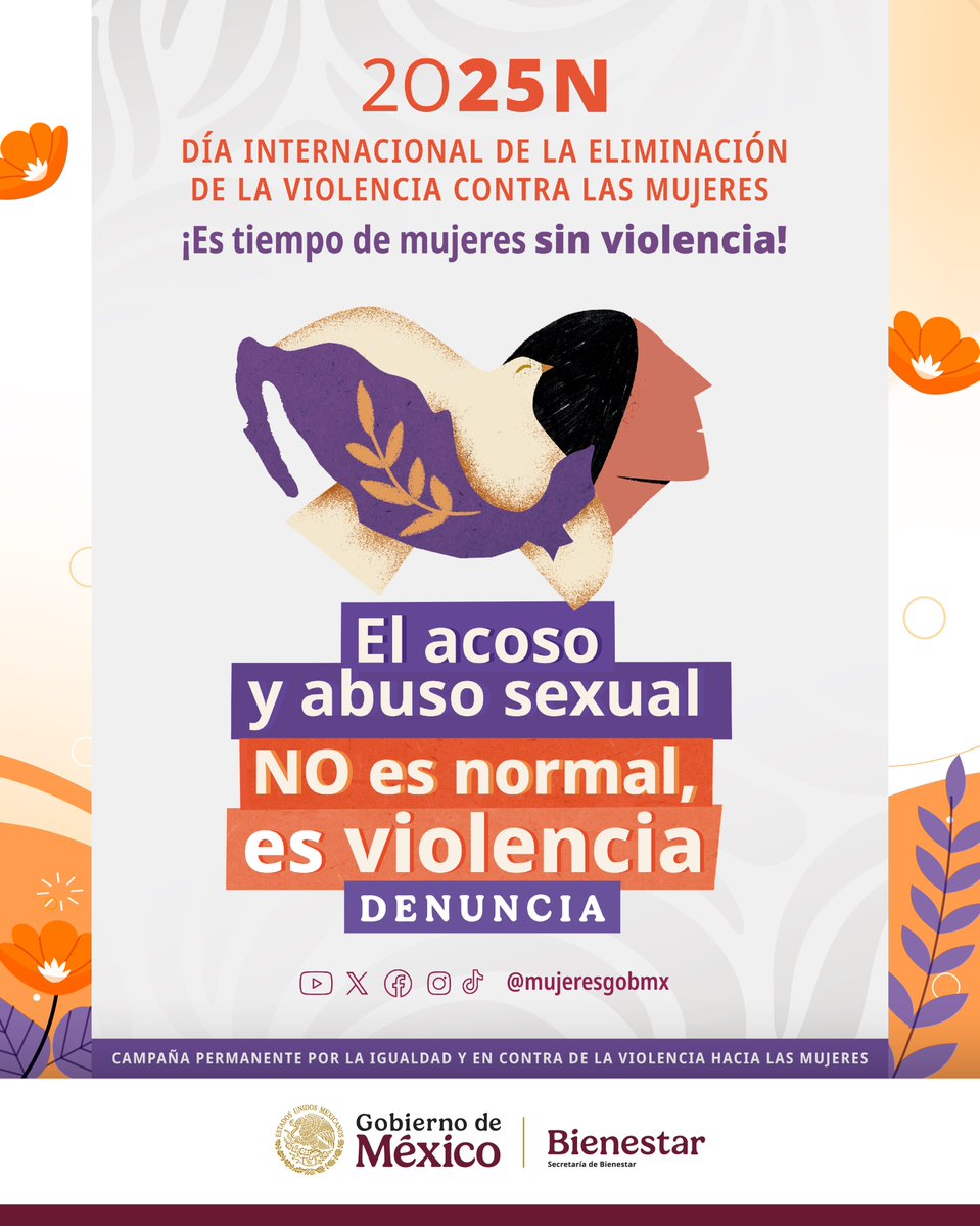 INAPAM's tweet image. #25N
#DíaNaranja
#DíaContraLaViolencia 
 #MujeresAdultasMayores 
#IgualdadSustantiva 
#EsTiempoDeMujeres
#CeroToleranciaALaViolencia 
#Denuncia