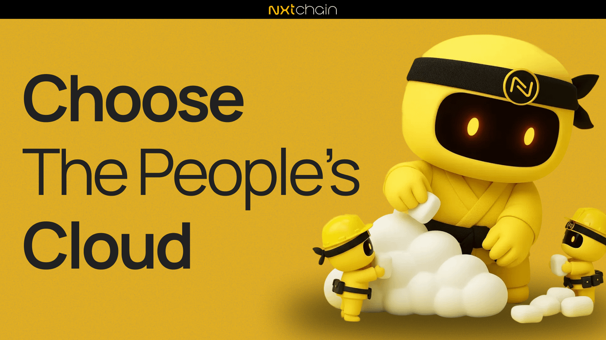 The old cloud is run by corporations.
The new cloud is run by people.

Pick your future.