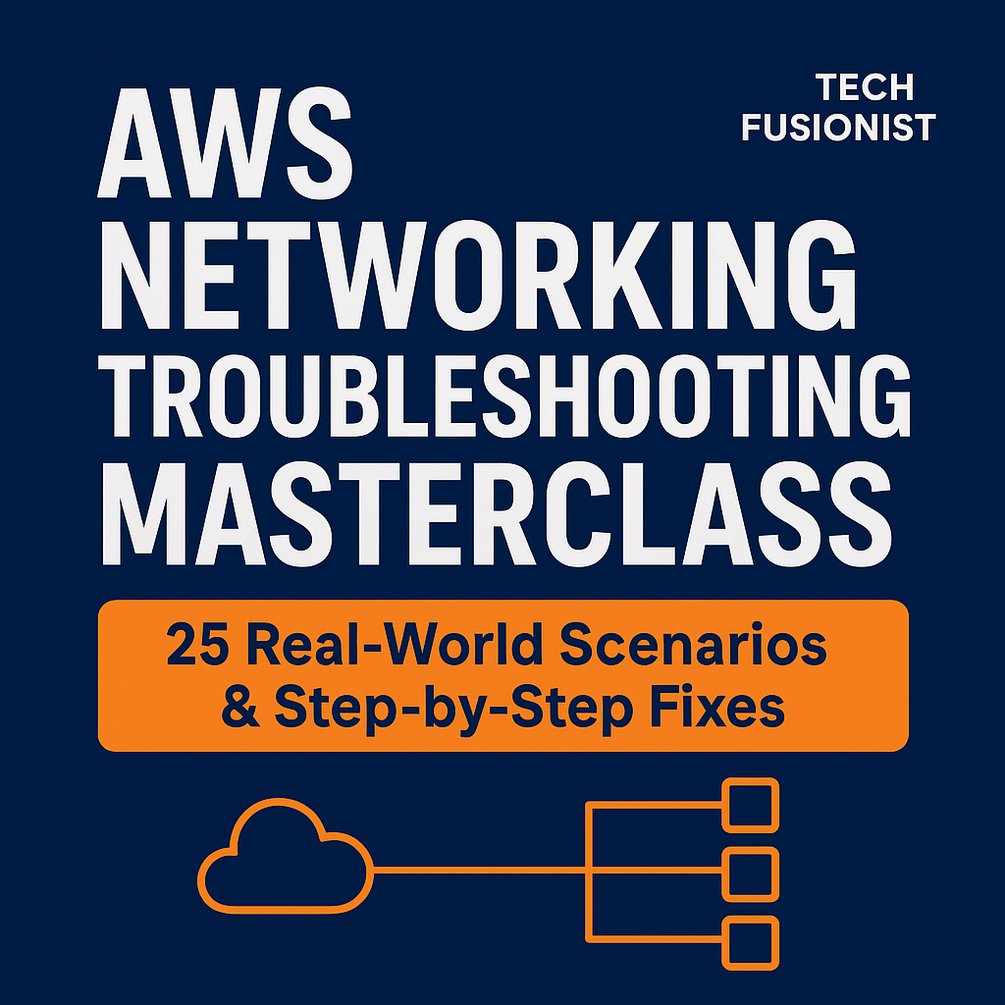 TTechFusionist's tweet image. 🚨 Struggling with AWS networking issues?
VPC, Subnets, NACLs, Route Tables, TGW, Peering, IGW — one small misconfig and everything breaks.

So I created a 25-scenario AWS Networking Troubleshooting Masterclass with step-by-step fixes you can use in real projects and interviews.…