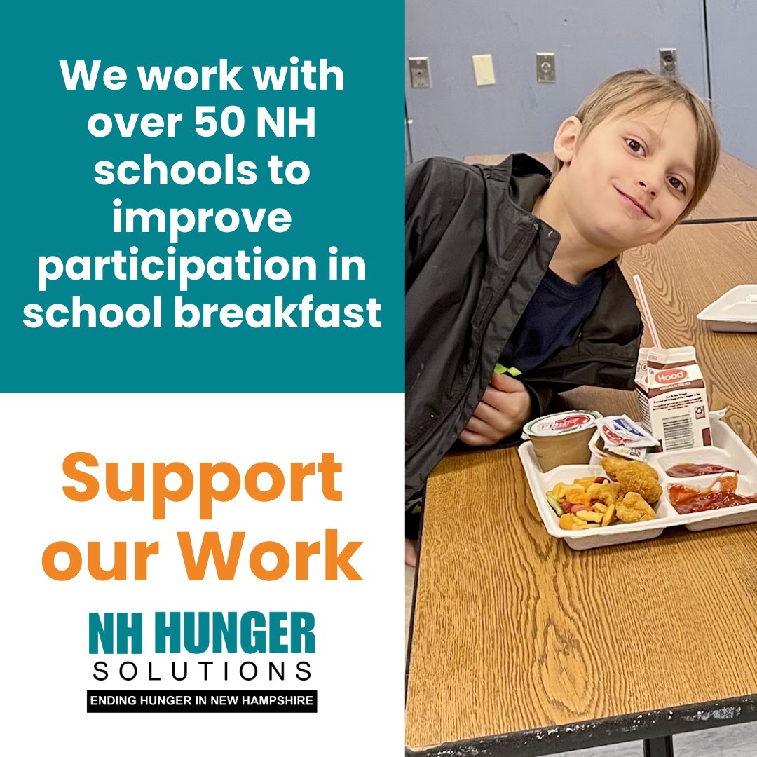 EndHungerNH's tweet image. Due to NHHS&apos; advocacy, last summer over 40,000 children received food benefits to during the summer.  We change the policies that solve hunger in NH.
Help us create a hunger-free NH by donating at: nhhungersolutions.org

#HungerFreeNH #ChildNutrition #EndHunger #GivingTuesday