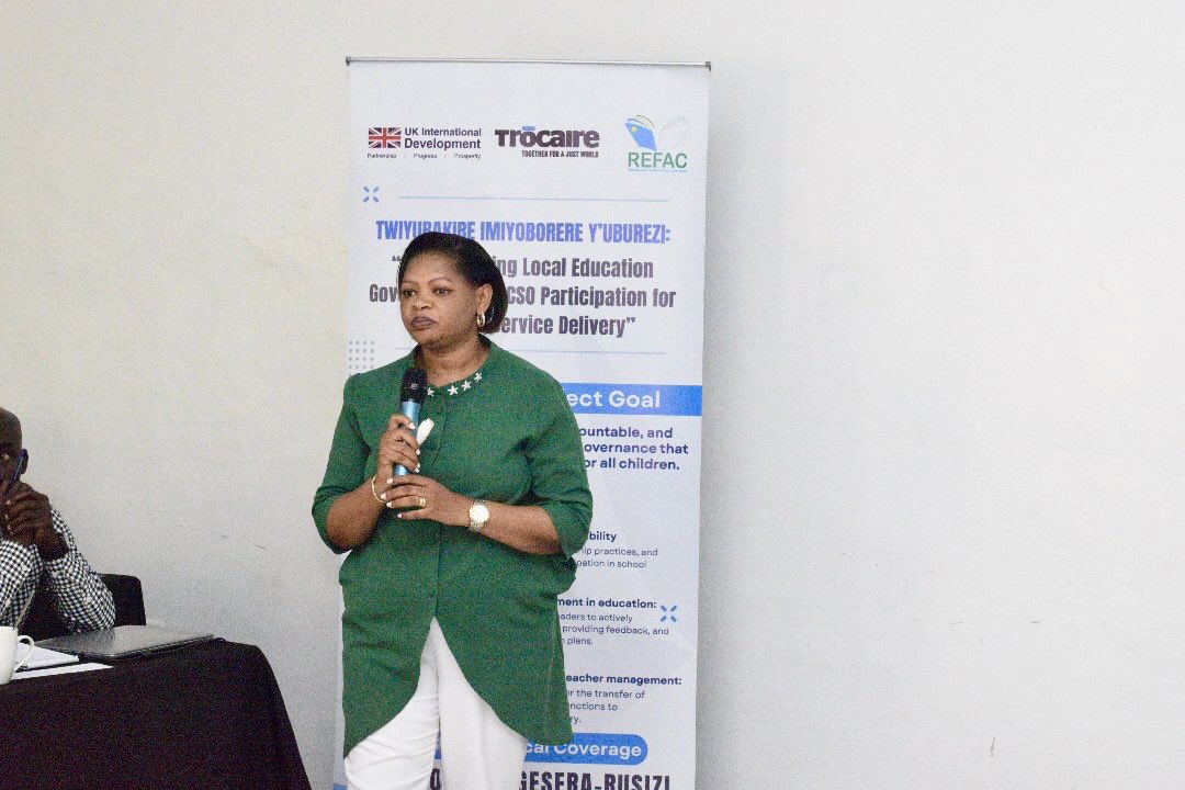 refacrwanda1's tweet image. Today @refacrwanda1 officially kicked off &quot;Twiyubakire Imiyoborere y’Uburezi&quot; in @Kamonyi . This project funded by @FCDOGovUK through @trocaire will create a collaborative framework uniting local gov&apos;t, private sector, CSOs to build inclusive and accountable education governance
