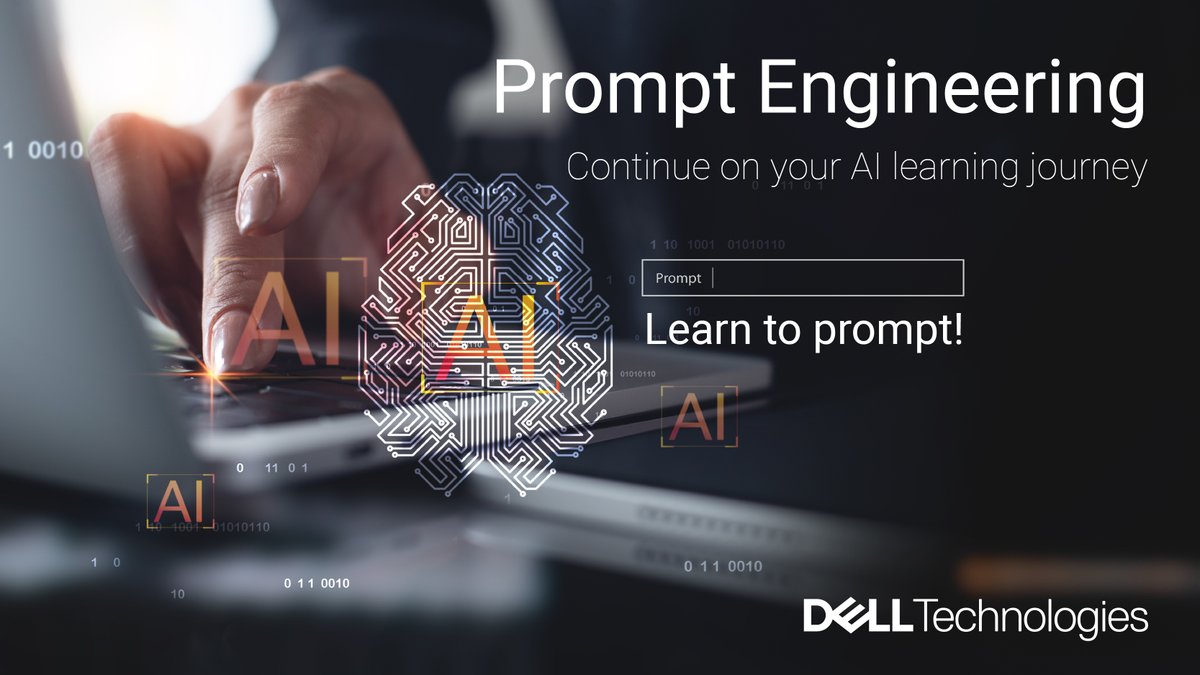 DellTechLearn's tweet image. 🚀 Unlock the Power of Prompts!
Learn #PromptEngineering Engineering + ethical prompt creation in one course.

📓 Learn:
➡️ Prompt structure
➡️ Prompt Engineering techniques

✅ Earn a badge &amp;amp; share it on LinkedIn!

🎯 Register today!
🔗learning.dell.com/content/dell/e…

#UpskillWithDell