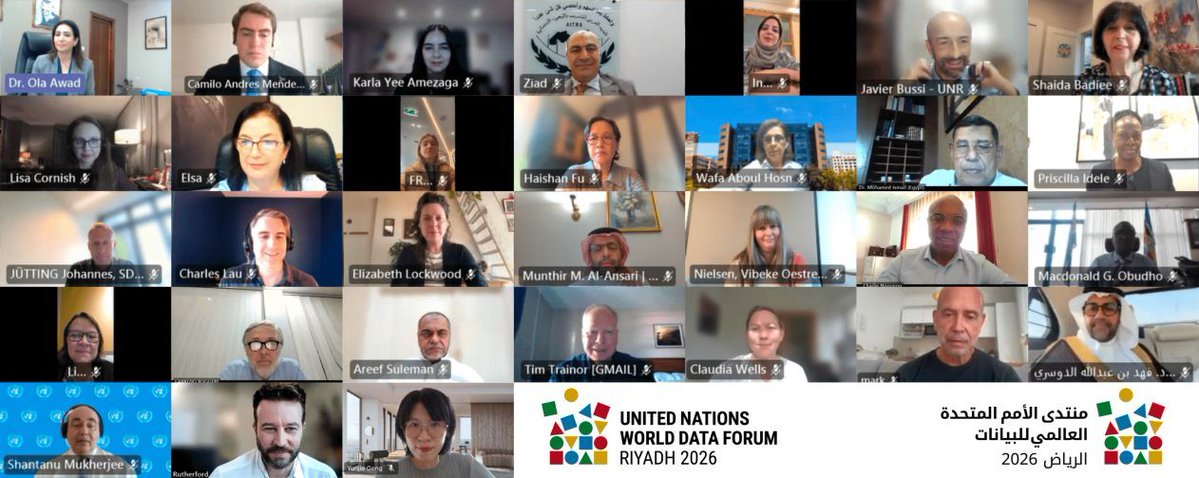 UNDataForum's tweet image. The next UN World Data Forum will be held in Riyadh, Saudi Arabia between 9 and 12 November 2026. The CALL FOR PROGRAMME PROPOSALS is now OPEN until 26 January 2026. Please see for more information: buff.ly/65xPl18