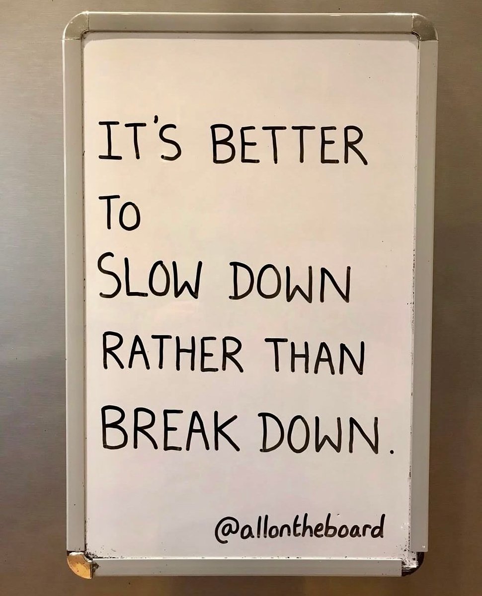 It’s better to slow down rather than break down. Take time to rest

Image: instagram.com/allontheboard