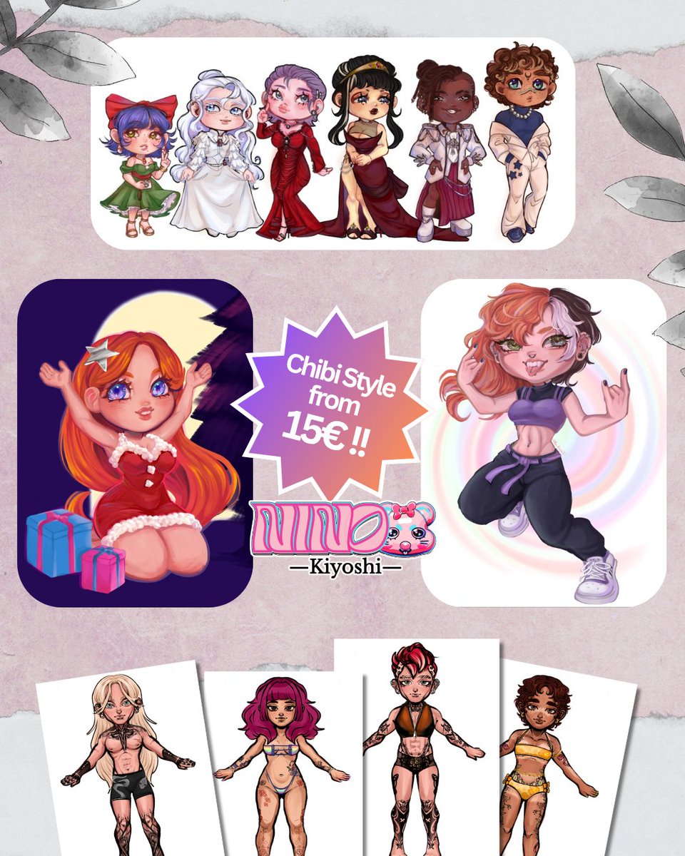 Nino_Kiyoshi20's tweet image. ENG
Hii everyone! here are my commissions info, in case anyone&apos;s interested! 🫶😔🩷

ESP
Chiquis, os dejo mis tablas de comisiones, por si hay algún despistado interesado 🫶😔🩷

↓↓ 💚•Vgen link•💚 ↓↓
 vgen.co/NinoKiyoshi
.
.
#VGenComms #commissionsopen #opencommissions