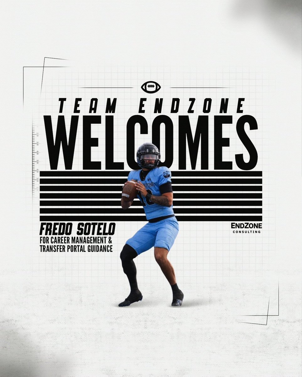 sotelo18_04's tweet image. Excited to work with Mark and be apart of Team EndZone for my transfer portal process. Excited for my next opportunity!

All college inquiries: mark@teamendzone.com
