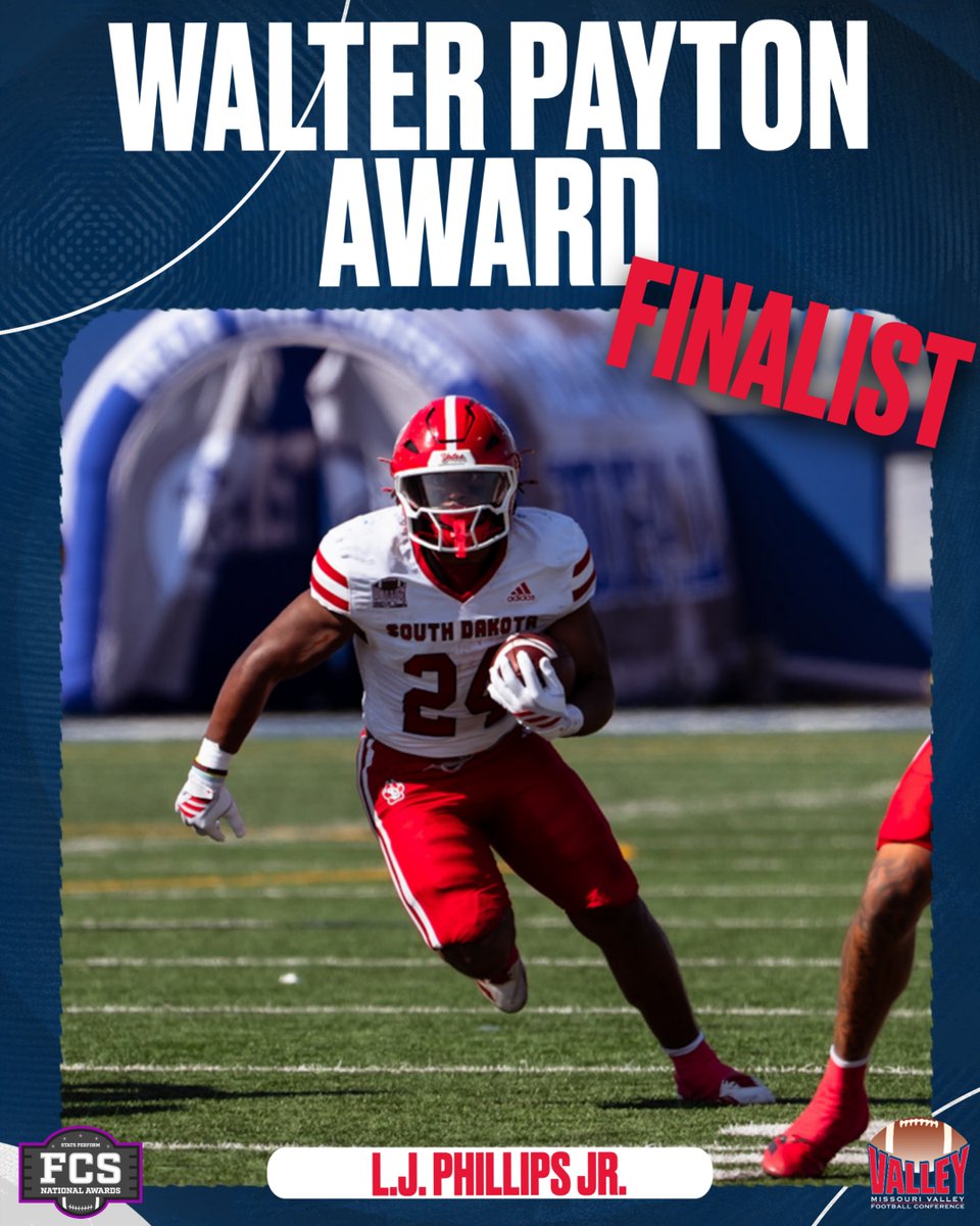ValleyFootball's tweet image. Top of the game 😤

Congrats to L.J. Phillips Jr. for being named a Walter Payton Award finalist!

#ValleyFootball x #FCS x @SDCoyotesFB x @LJphillips_12