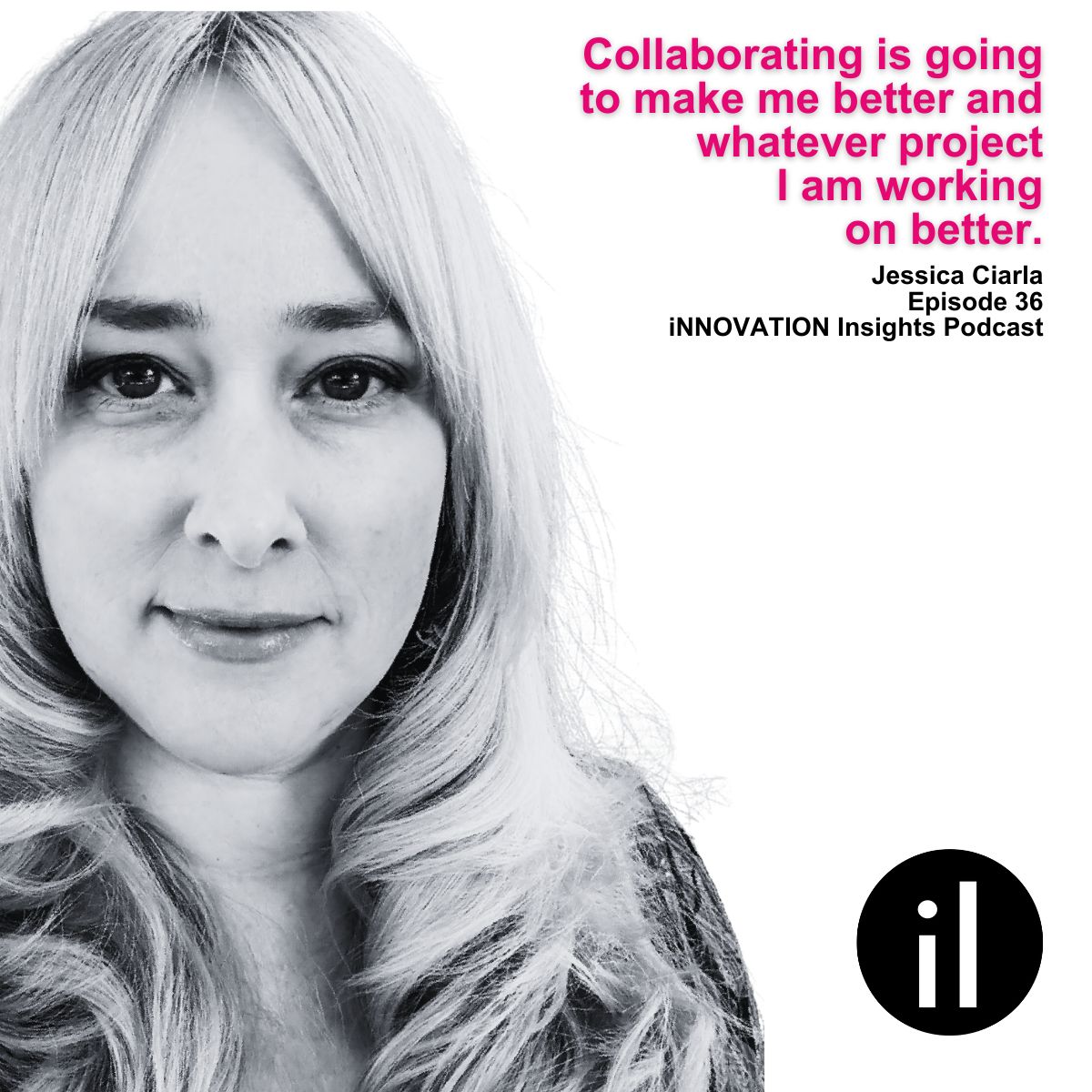 INNO_Insights's tweet image. “Collaborating makes me better—and the project better.”
Dr. Jessica Ciarla explains why partnership is power.

🎙️ Episode 36 of the iNNOVATION Insights Podcast
⚫ Watch: youtu.be/kqIhgBaDf4w

#iNNOVATIONInsights #CreativeStrategy #Leadership #Innovation