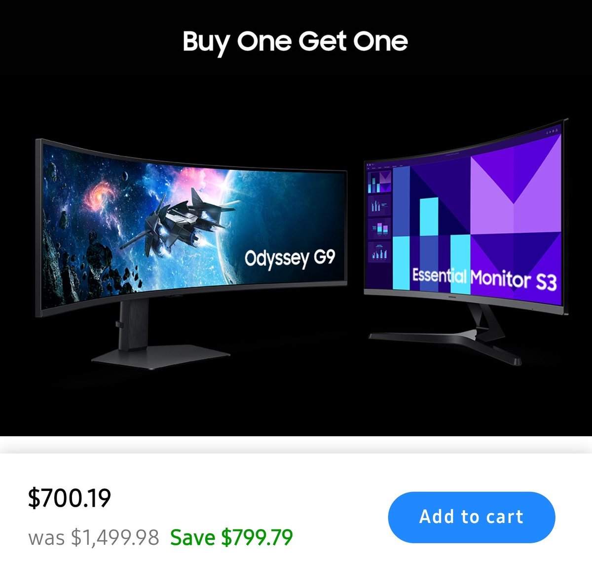 DealVibes's tweet image. That&apos;s the OLED version.  Model you are looking for is LS49CG954ENXZA