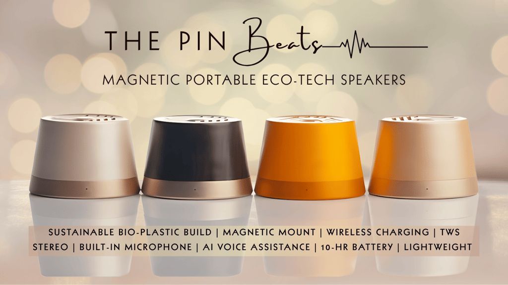 BackerClub's tweet image. 🎵 Meet PIN Beats your eco-friendly sound companion 🌱 Compact, elegant, and made from biodegradable agro-waste plastic. Wireless charging, magnetic mount, voice assistant-ready, &amp;amp; TWS stereo pairing.

Back the future of green tech here:buff.ly/XQYTZyJ 
#SustainableTech…