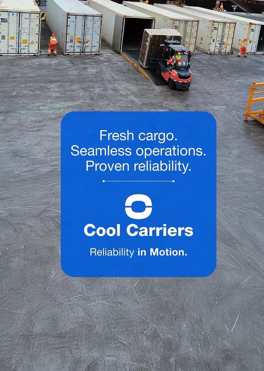 coolcarriers's tweet image. The journey continues.
Another successful call for the Baltic Performer, keeping the cold chain strong from Peru to the U.S. East Coast. ❄️🌍

⚡️Fast &amp;amp; Dedicated Freezer Logistics
.
#CoolCarriers #ReeferShipping #ReliabilityInMotion #MaritimeLogistics #ShippingIndustry