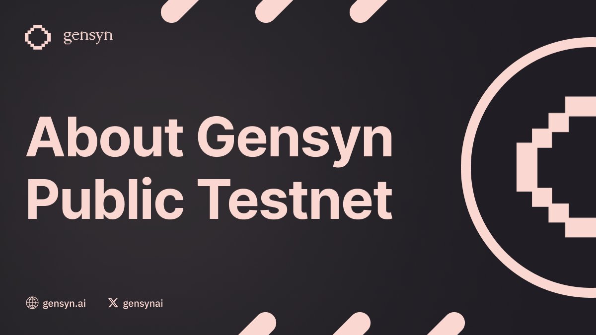 n1nja_011's tweet image. 1⃣ gswarm friends! 🖤

In today&apos;s post, I want to tell you about @gensynai Public Testnet. Let&apos;s find out more about it ⬇️