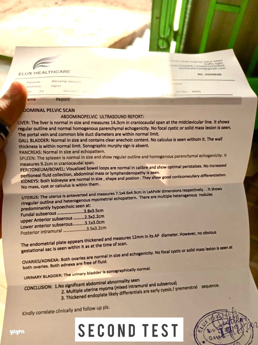 blaiirre's tweet image. Dear friends, family, and kind strangers,  

I’ve been battling fibroids for years now they’ve been causing severe pain, heavy bleeding, and anemia that’s affecting my daily life. My doctor has recommended surgery (myomectomy), but the total cost is ₦2,500,000.