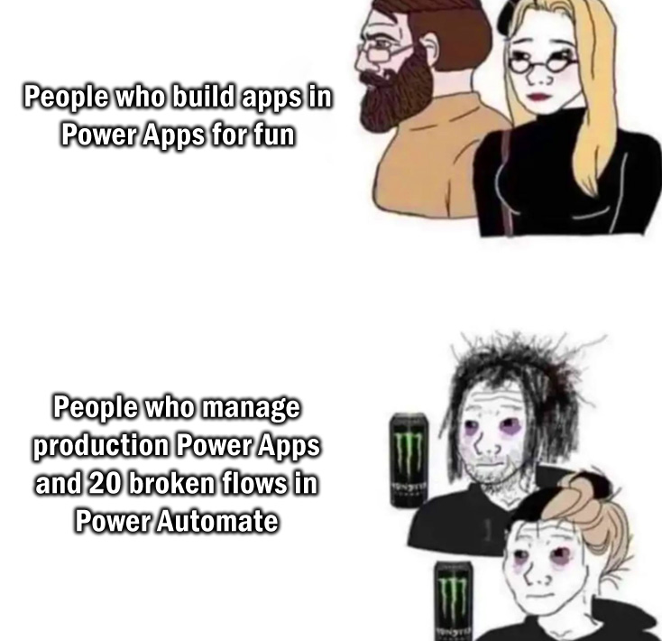 Engineered_Code's tweet image. Behind every polished Power App is someone holding together 20 flows with hope and coffee. ☕
#PowerApps #PowerAutomate #PowerPlatform