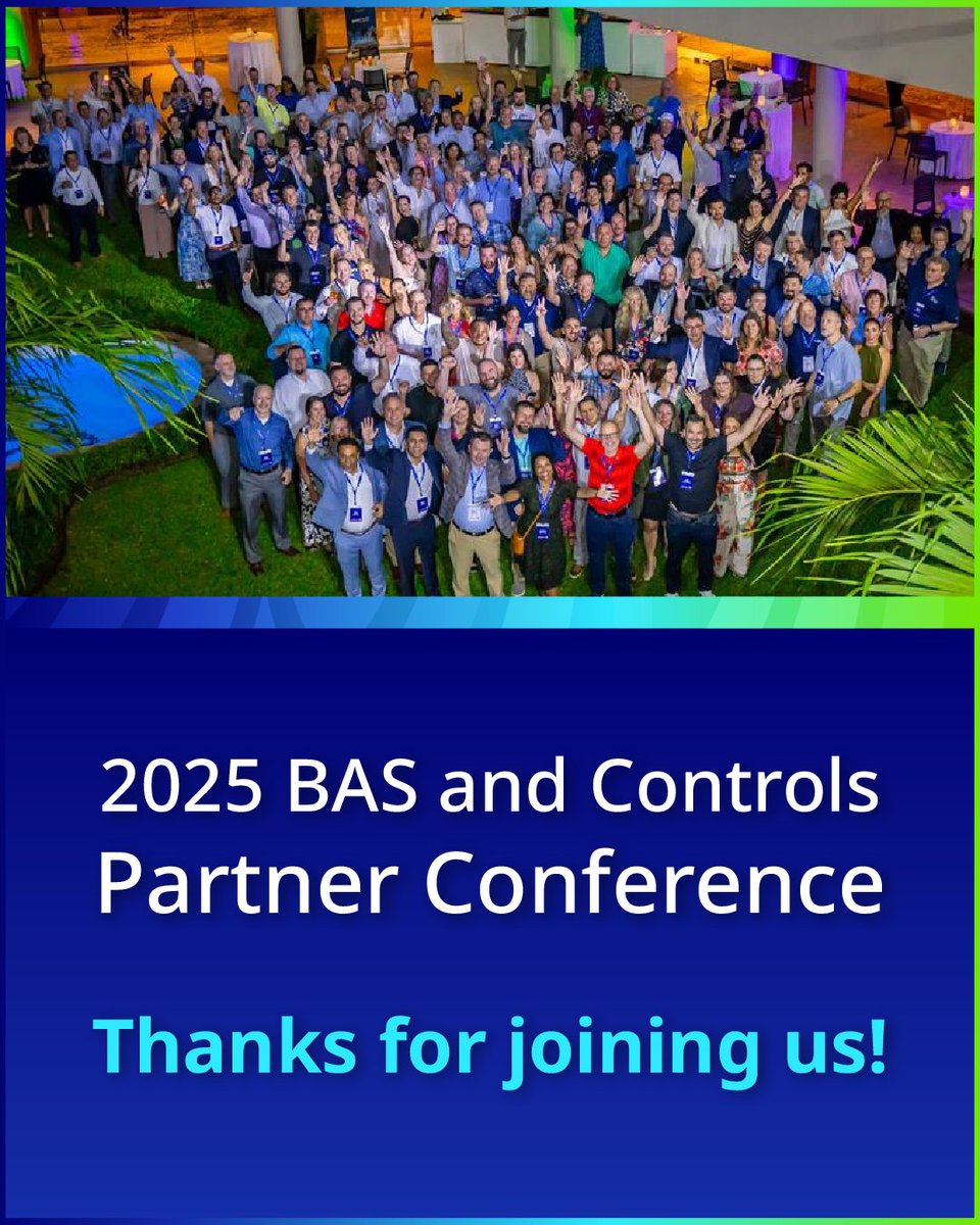 johnsoncontrols's tweet image. Huge thank you to our BAS &amp;amp; Controls Partners — their energy and thoughtful contributions made the 2025 Partner Conference unforgettable!🌴​

The sessions, networking and team building were incredibly valuable. This is exactly why we are stronger together.